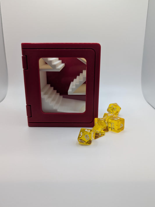 Spell Book Dice Tower with Viewing Window
