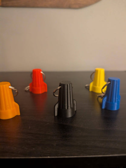 Winged Wire Connector Keychain