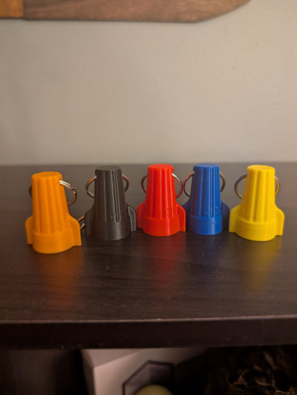 Winged Wire Connector Keychain