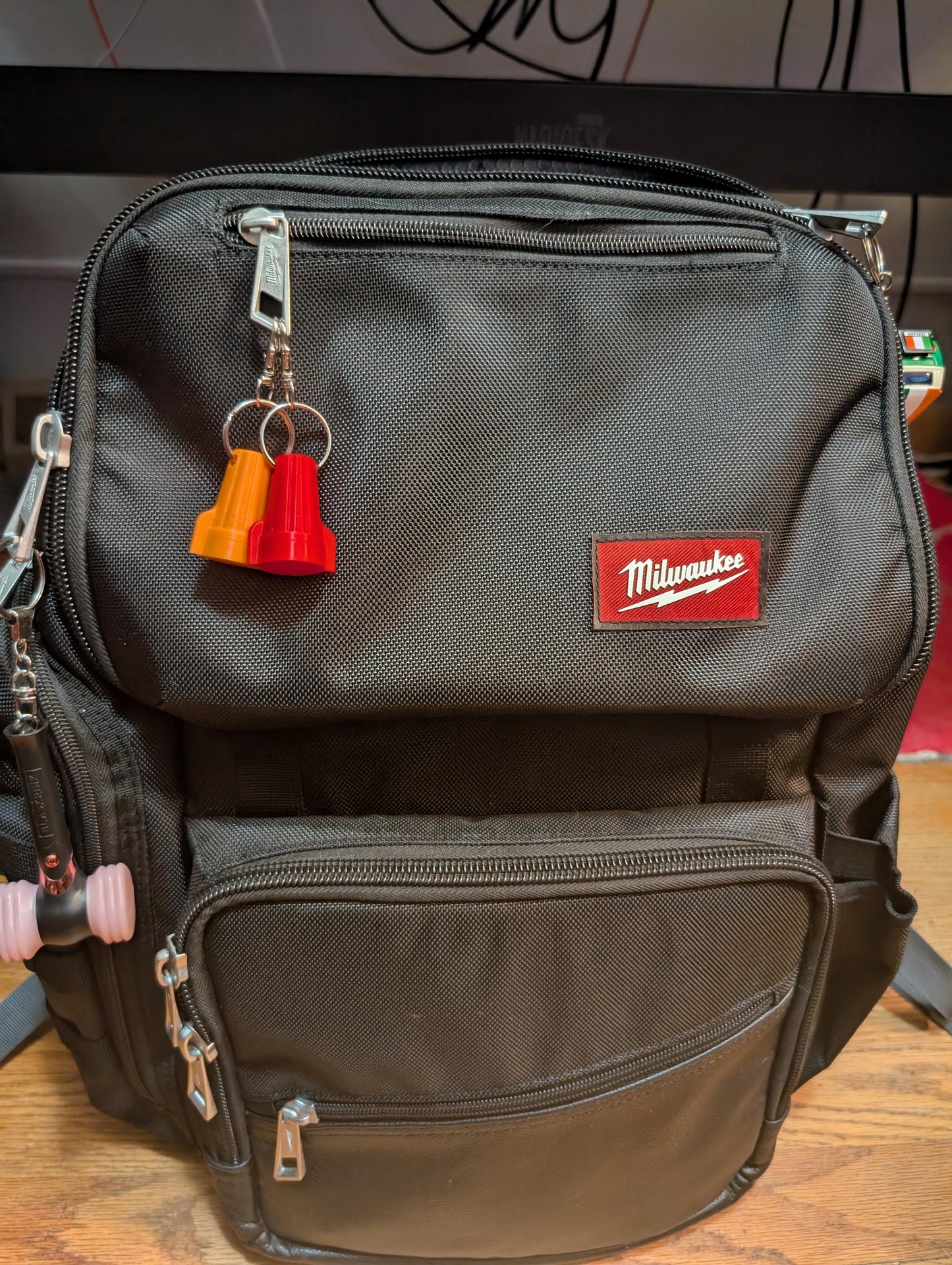 Winged Wire Connector Keychain