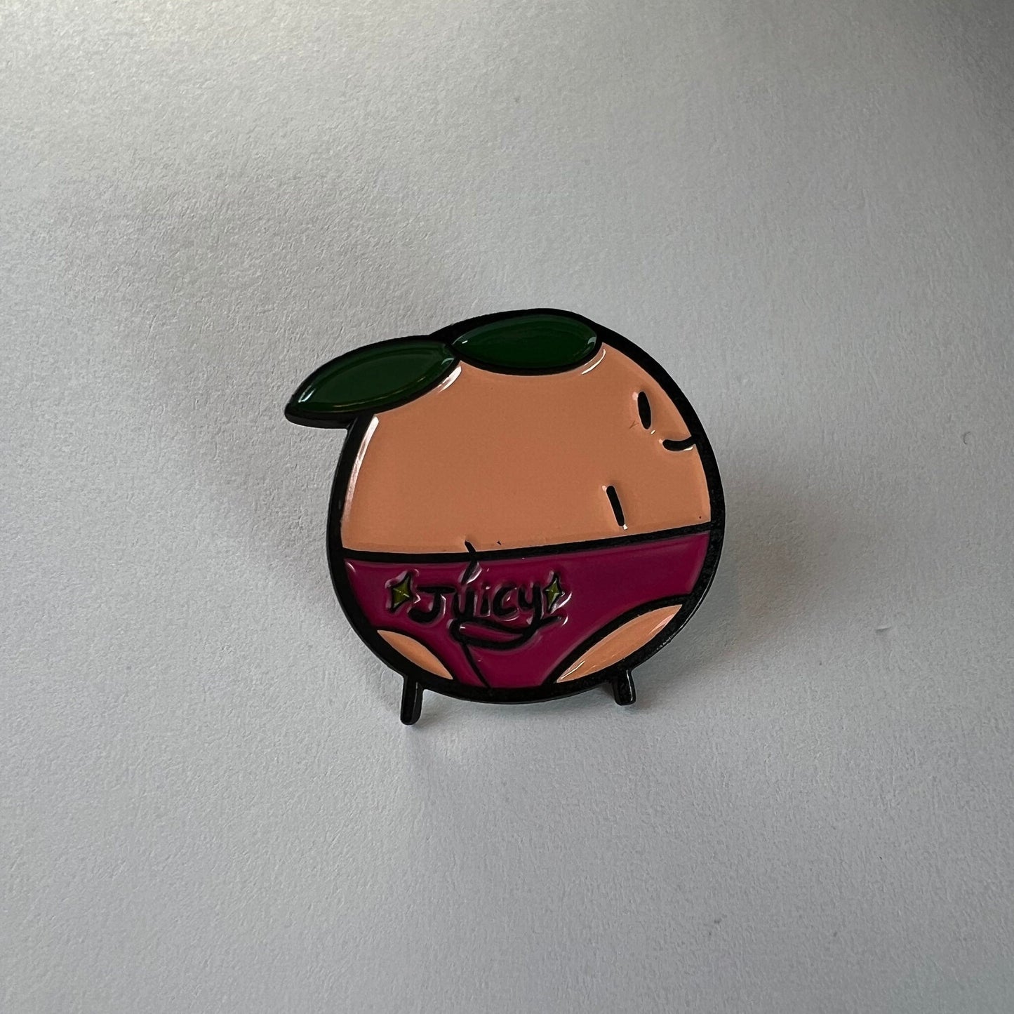 Peachy Buns Juicy Enamel Pin