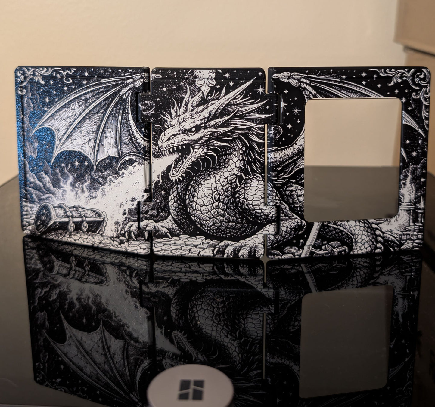 Spell Book Dice Tower with Viewing Window