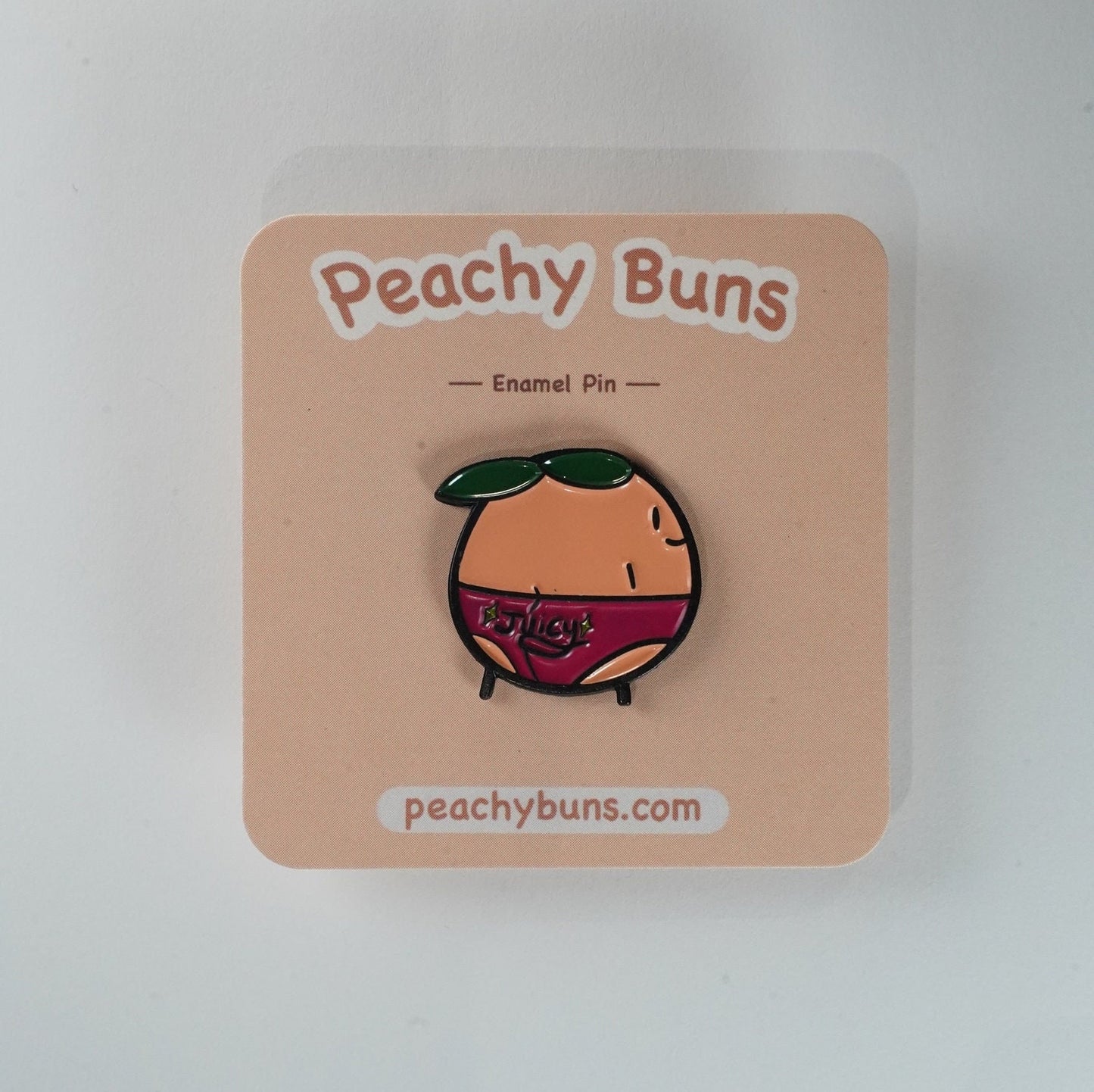 Peachy Buns Juicy Enamel Pin