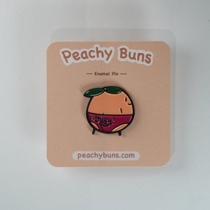 Peachy Buns Juicy Enamel Pin