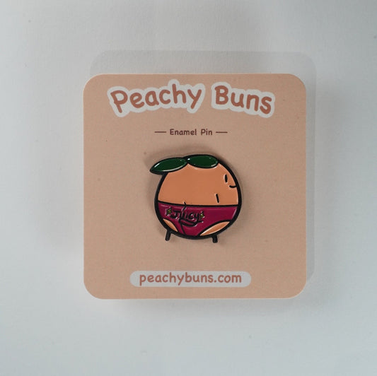 Peachy Buns Juicy Enamel Pin