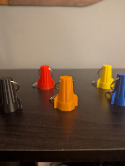 Winged Wire Connector Keychain