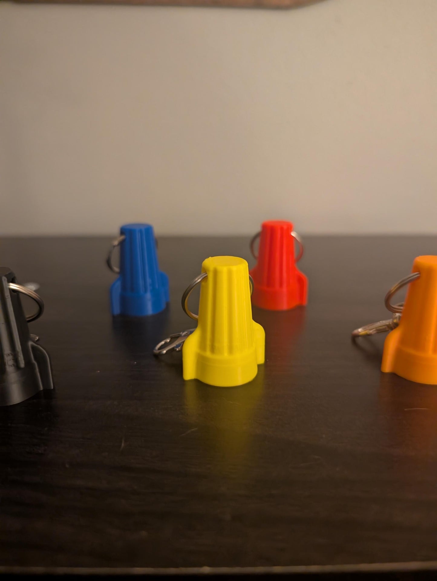 Winged Wire Connector Keychain