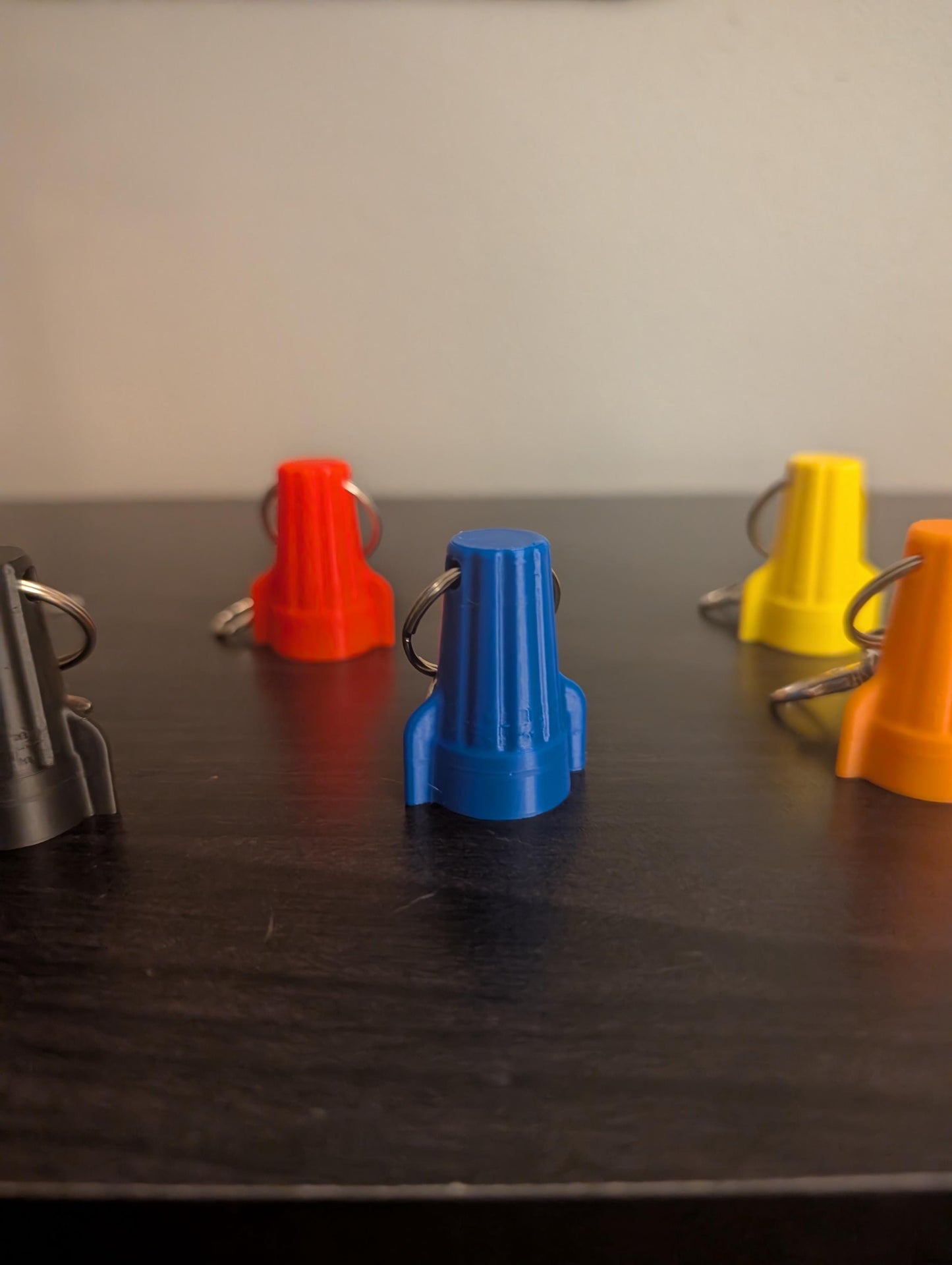 Winged Wire Connector Keychain